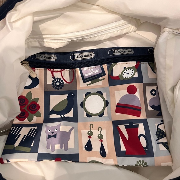 ❌SOLD❌NWOT LeSportSac XL Duffle w/Pochette 💙 - Picture 6 of 9